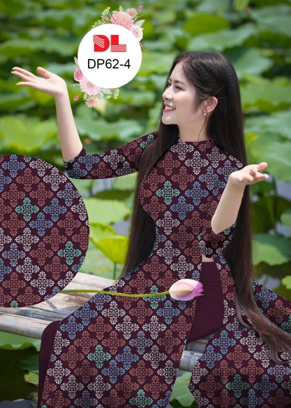 Vải Áo Dài Hoa Văn Cô Ba AD DP62 22